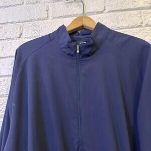 FootJoy‎ Golf 1/4 Zip Windbreaker Rain Jacket Navy sz Large